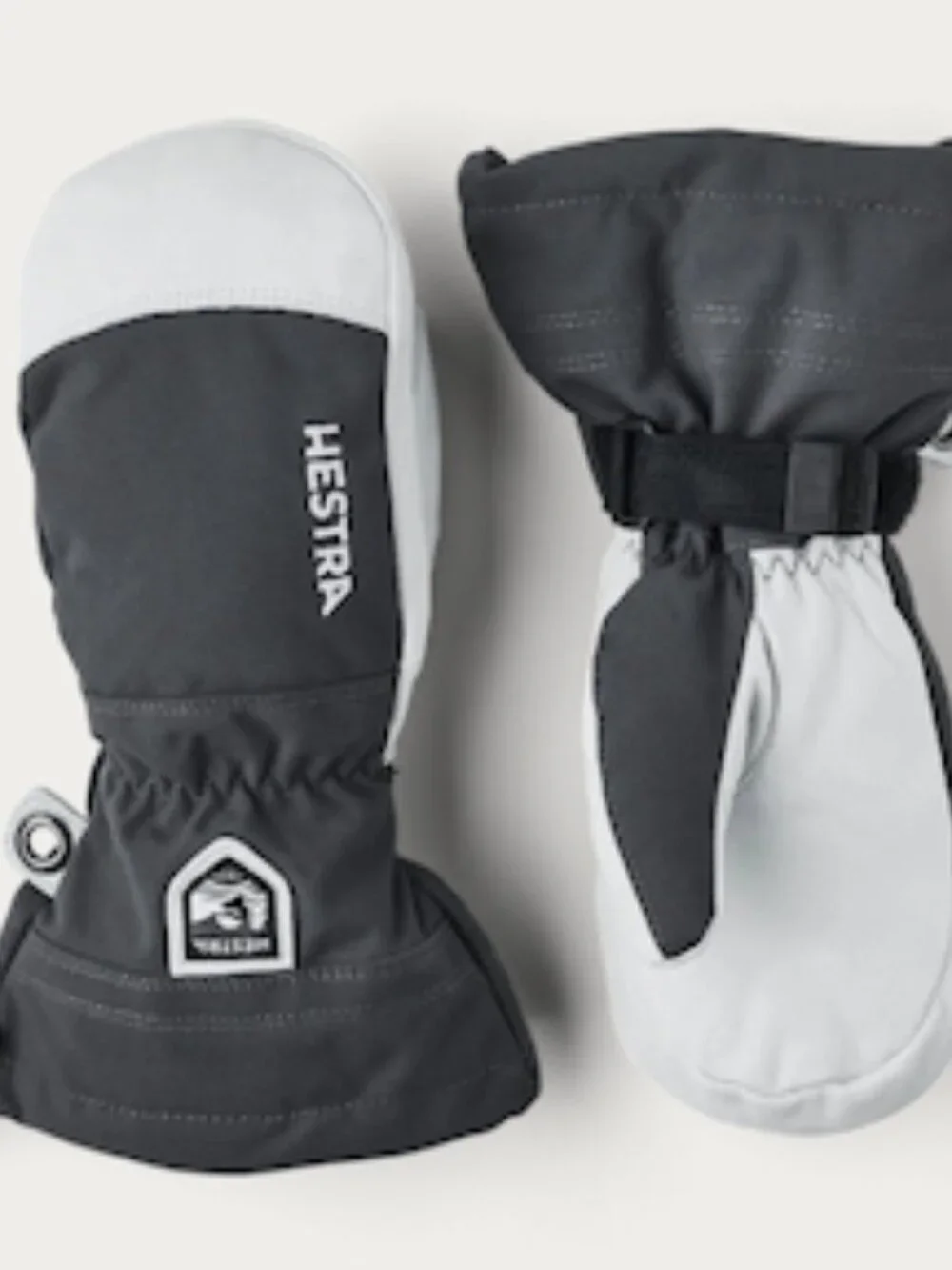 Hestra | Army Leather Heli Ski Jr. Mitt | Gray | Size 4
